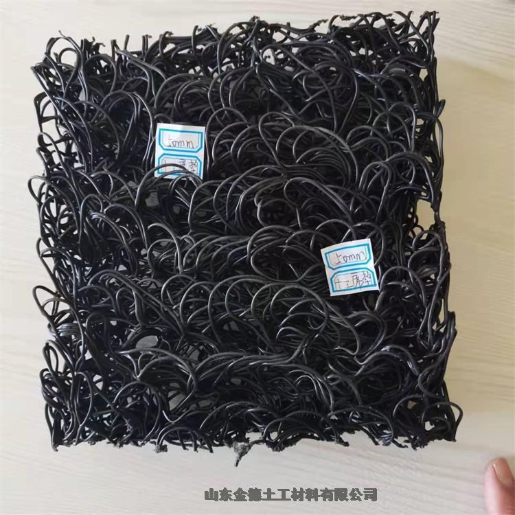 垃圾填埋滲濾液收集芯體外包土工布 白色塑料盲管Φ100mm